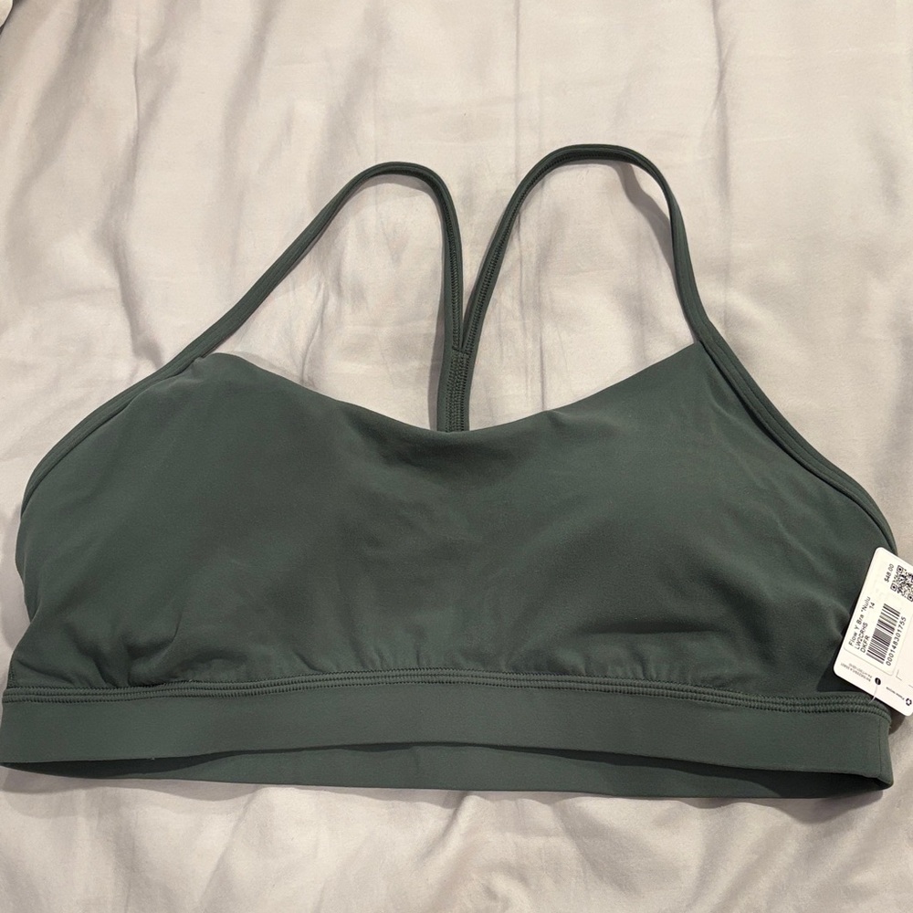 Lululemon Women's Yflow Nulu Green Sports Bra